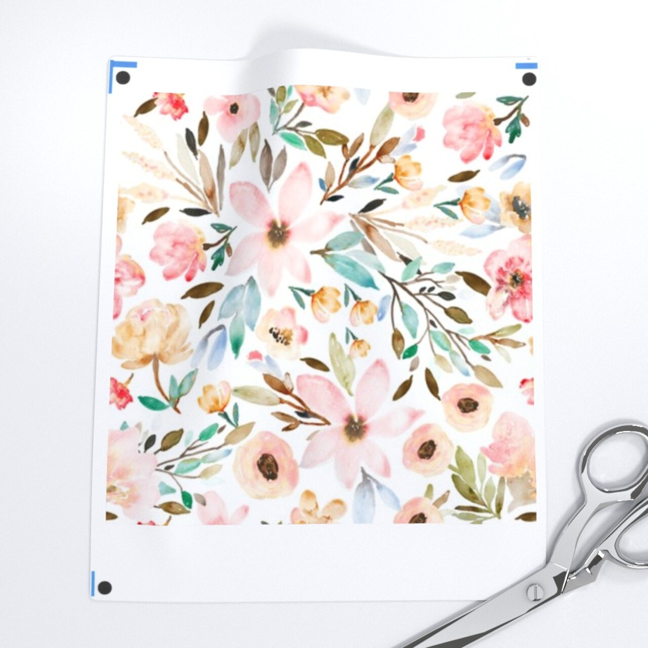 Bloom Floral Watercolor Garden Botanical Nursery Spring Kitchen Custom Removable Wallpaper by Spoonflower Peel & Stick Wallpaper 2FT Wide